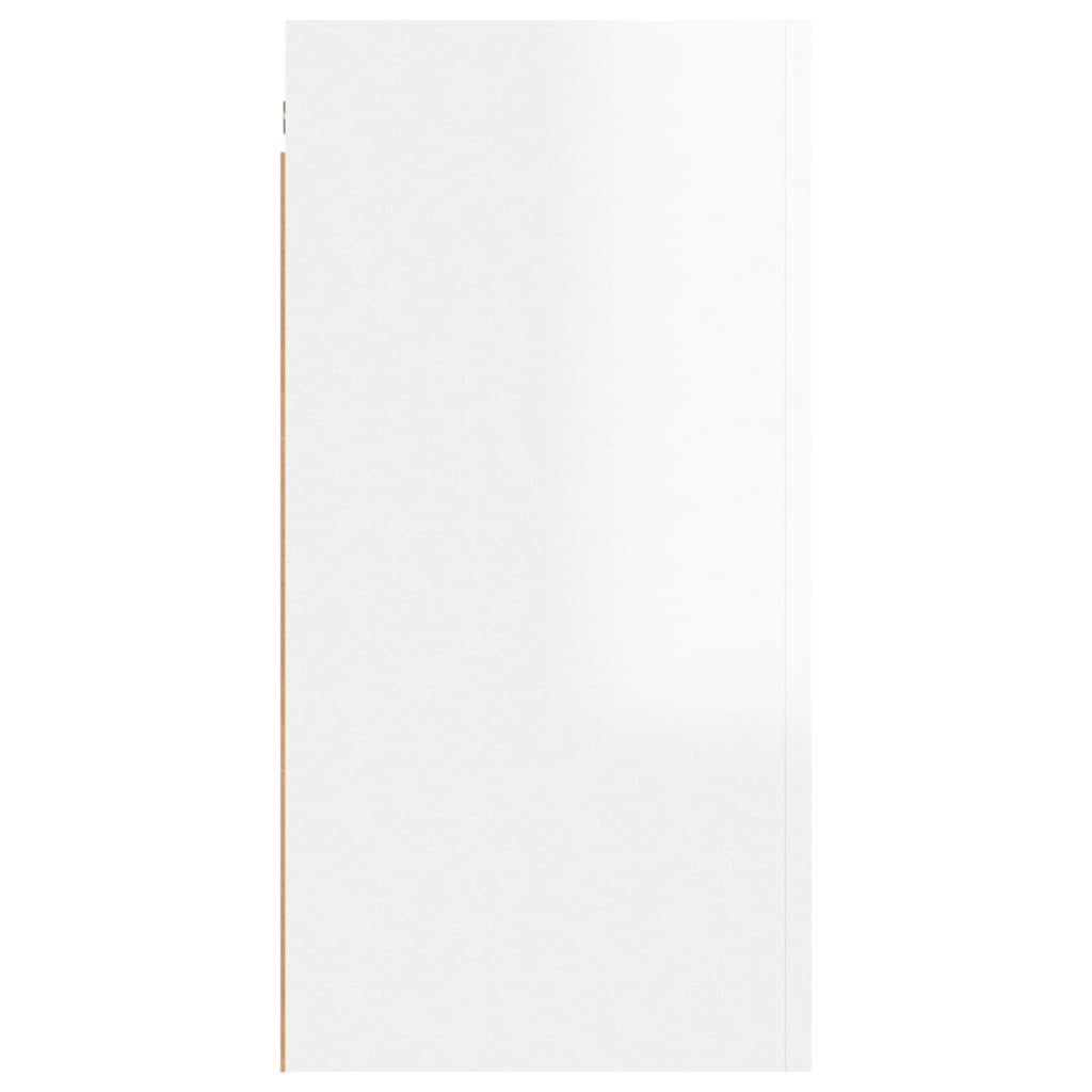 Móveis de TV 2 pcs 30,5x30x60 cm contraplacado branco brilhante