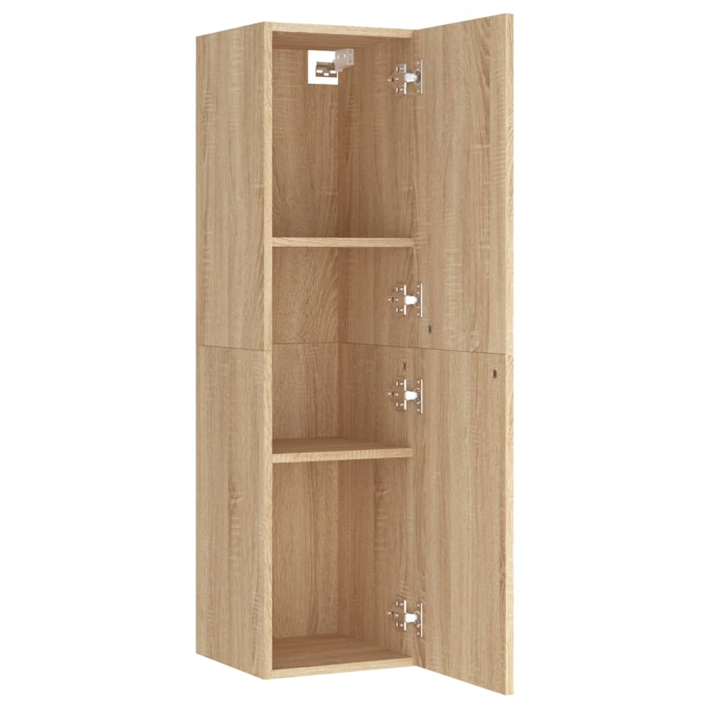 Móveis de TV 2 pcs 30,5x30x110 cm contraplacado carvalho sonoma