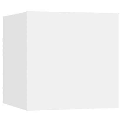 Móvel de TV de parede 2 pcs 30,5x30x30 cm branco