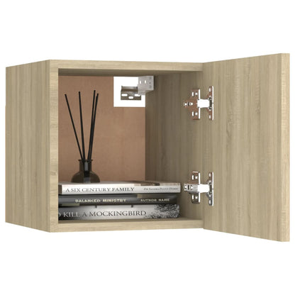 Móveis de TV de parede 2 pcs 30,5x30x30 cm carvalho sonoma