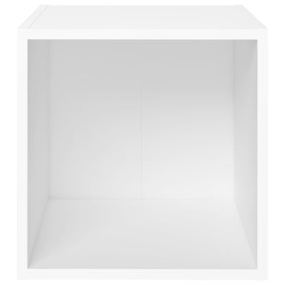 Móveis de TV 2 pcs 37x35x37 cm derivados de madeira branco