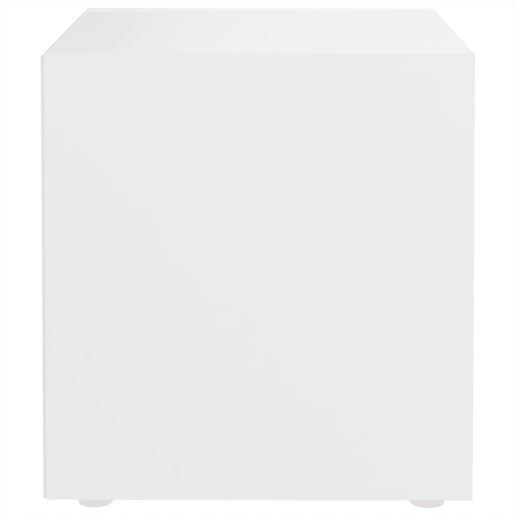 Móveis de TV 2 pcs 37x35x37 cm derivados de madeira branco