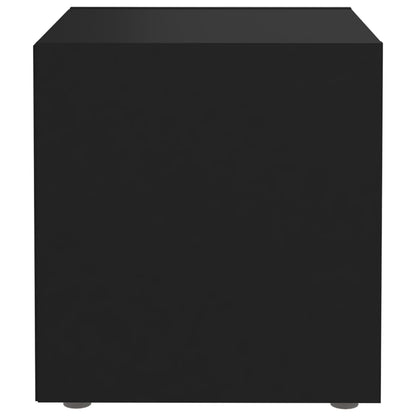 Móveis de TV 2 pcs 37x35x37 cm contraplacado preto