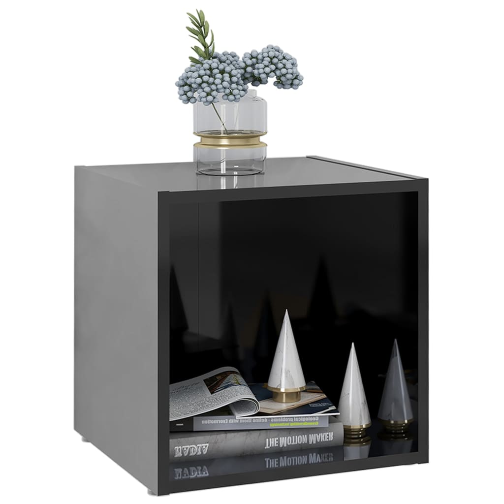 Mesa de Apoio Tones - Preto Brilhante - Design Moderno