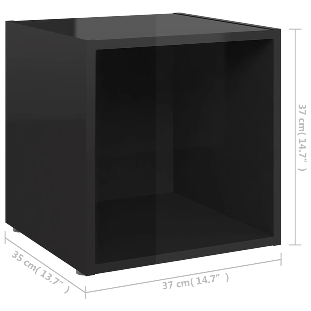 Mesa de Apoio Tones - Preto Brilhante - Design Moderno