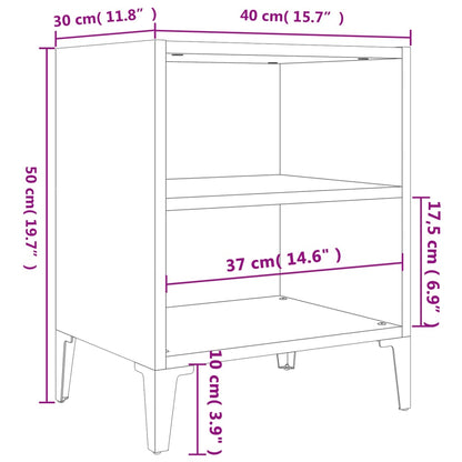 Mesa de Cabeceira Rutes - Branco - Design Nórdico