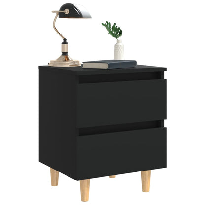 Conjunto de 2 Mesinhas de Cabeceira Bacco - Preto - Design Moderno