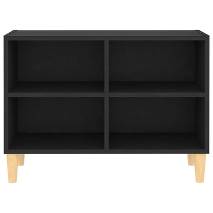 Móvel de TV Larn com 4 Prateleiras de 69 cm - Preto - Design Nórdico