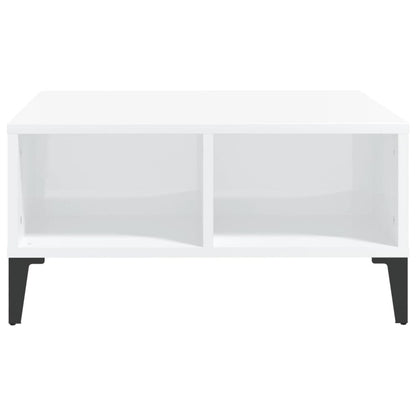 Mesa de Centro Turk com Arrumação - Branco Brilhante - Design Moderno