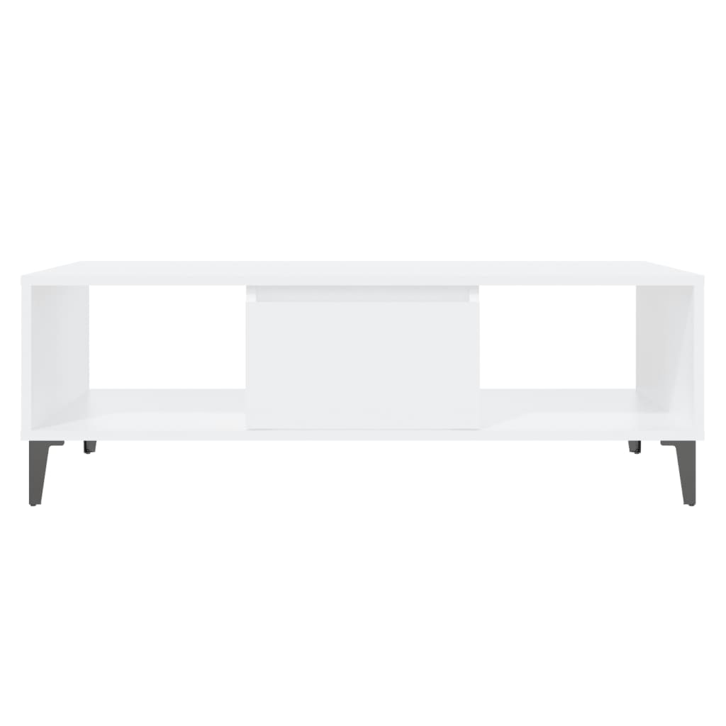 Mesa de centro 103,5x60x35 cm contraplacado branco