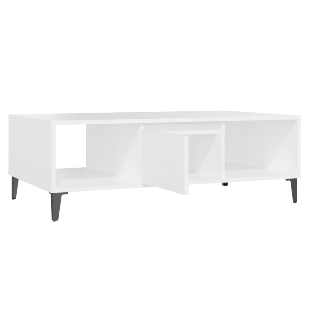 Mesa de centro 103,5x60x35 cm contraplacado branco