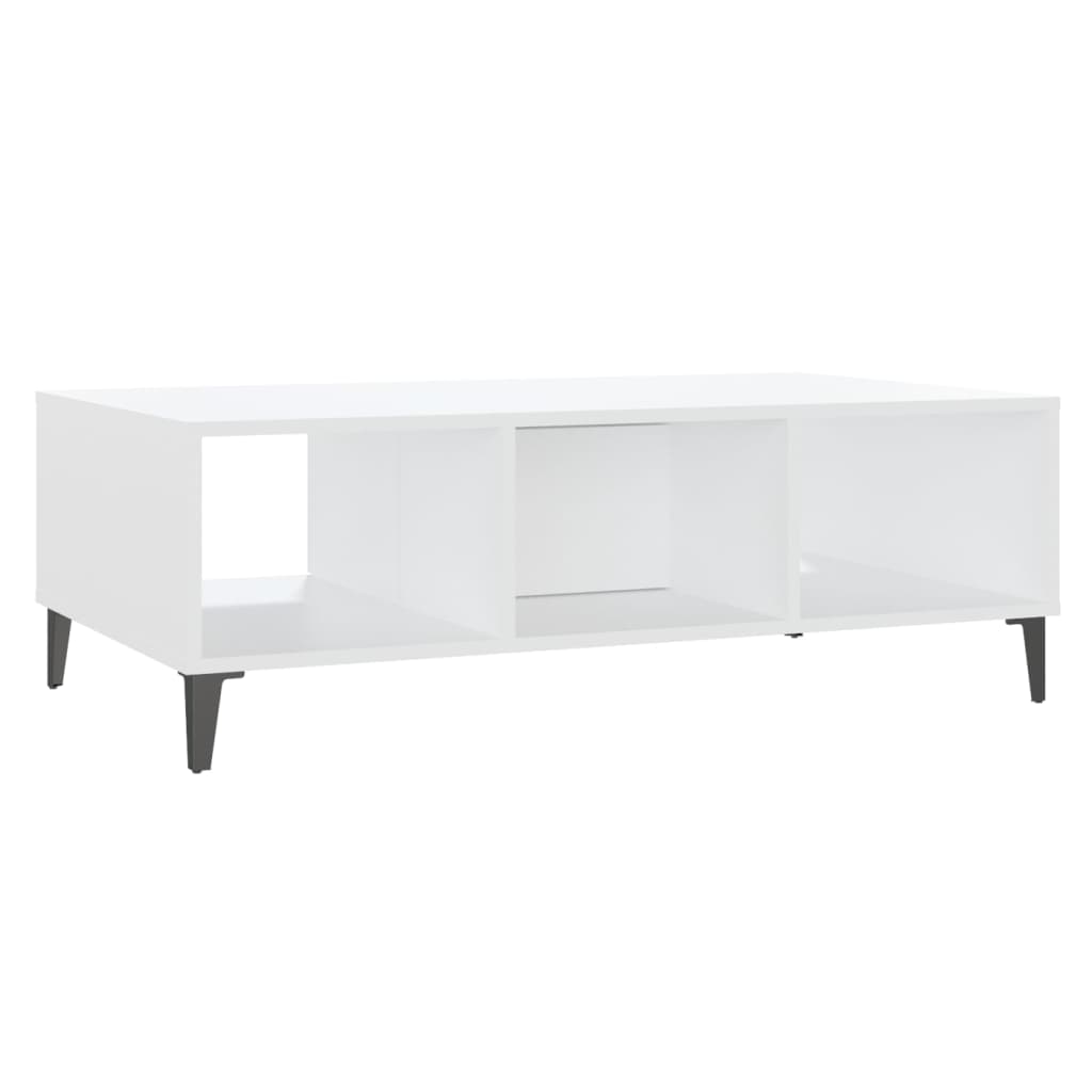 Mesa de centro 103,5x60x35 cm contraplacado branco