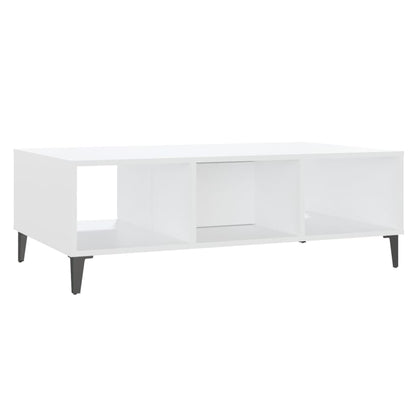 Mesa de centro 103,5x60x35 cm contraplacado branco