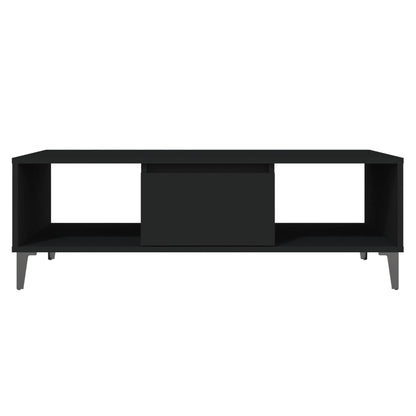 Mesa de centro 103,5x60x35 cm contraplacado preto