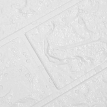 Papel de parede 3D autoadesivo tijolos 20 pcs branco