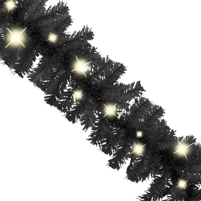 Grinalda de Natal com luzes LED 5 m preto