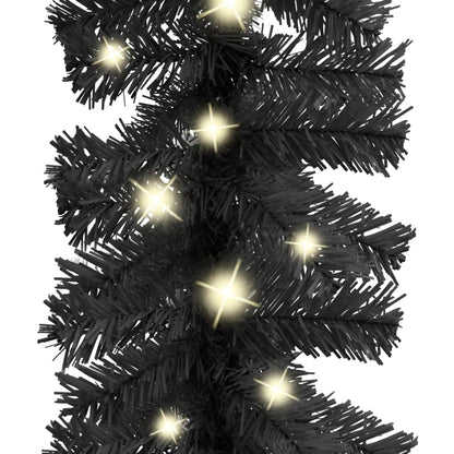 Grinalda de Natal com luzes LED 5 m preto