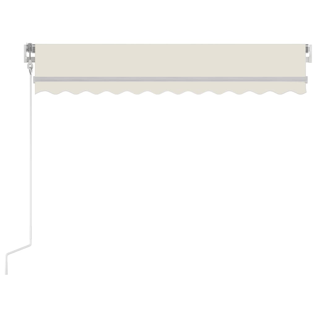 Toldo automático com LED e sensor de vento 300x250 cm creme