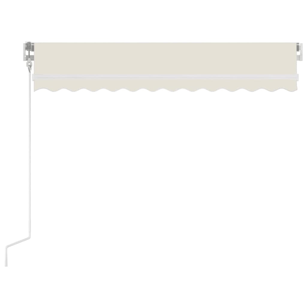 Toldo retrátil manual 350x250 cm cor creme