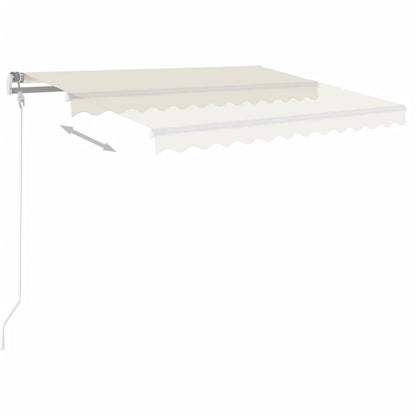 Toldo retrátil automático 350x250 cm creme