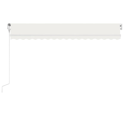 Toldo automático com LED e sensor de vento 400x300 cm cor creme