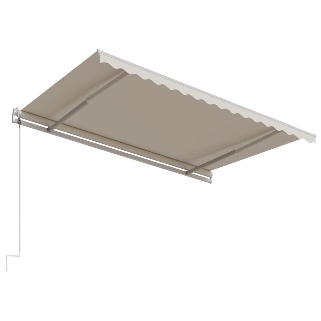 Toldo retrátil automático 450x300 cm cor creme