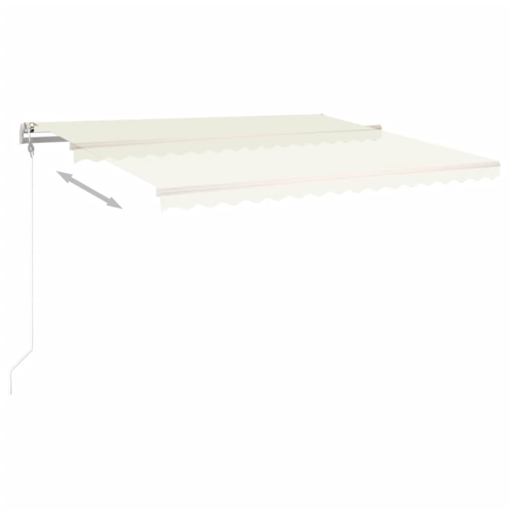 Toldo retrátil automático 400x350 cm creme