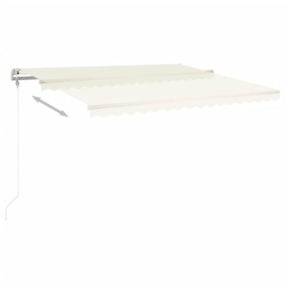 Toldo retrátil automático 400x350 cm creme