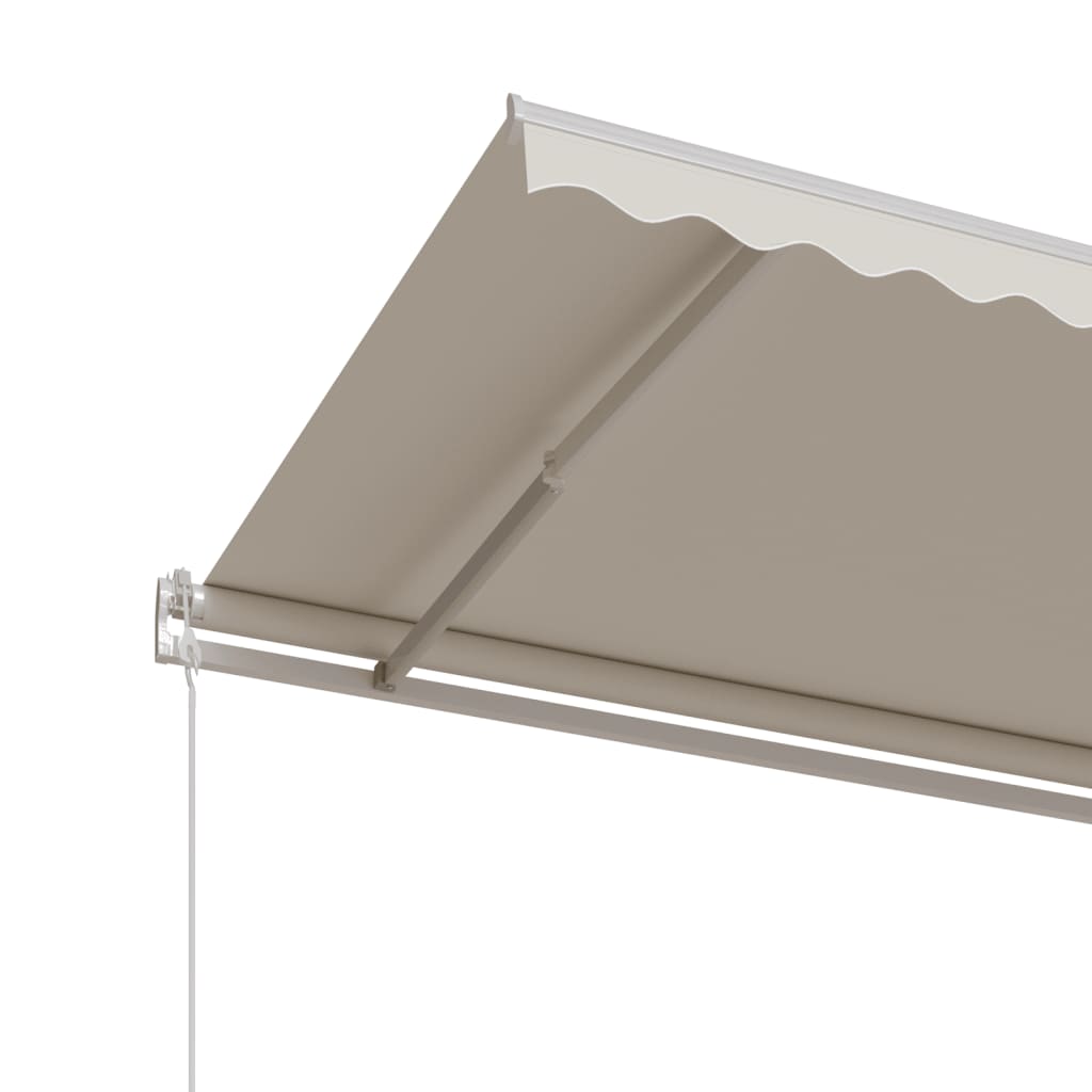 Toldo retrátil automático 400x350 cm creme