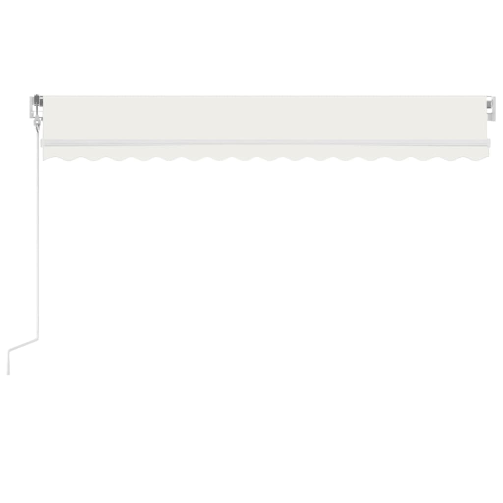 Toldo automático com LED e sensor de vento 400x350 cm cor creme