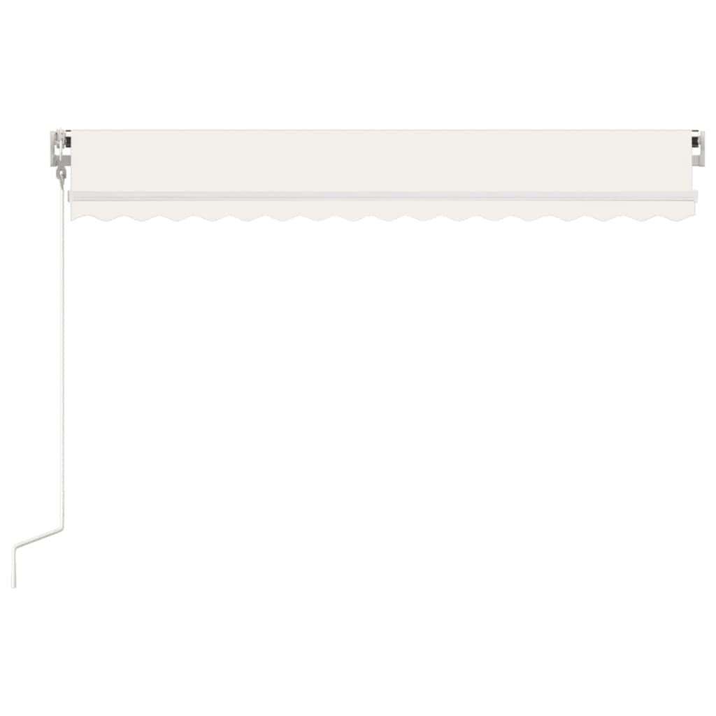 Toldo retrátil automático 450x350 cm cor creme