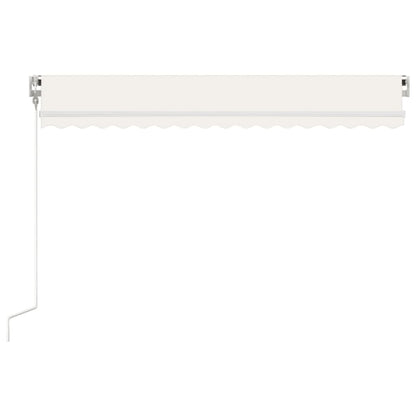 Toldo retrátil automático 450x350 cm cor creme