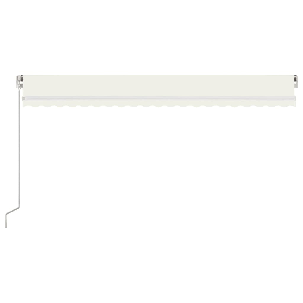 Toldo retrátil manual 500x350 cm cor creme