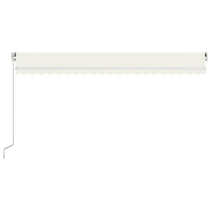 Toldo retrátil manual 500x350 cm cor creme