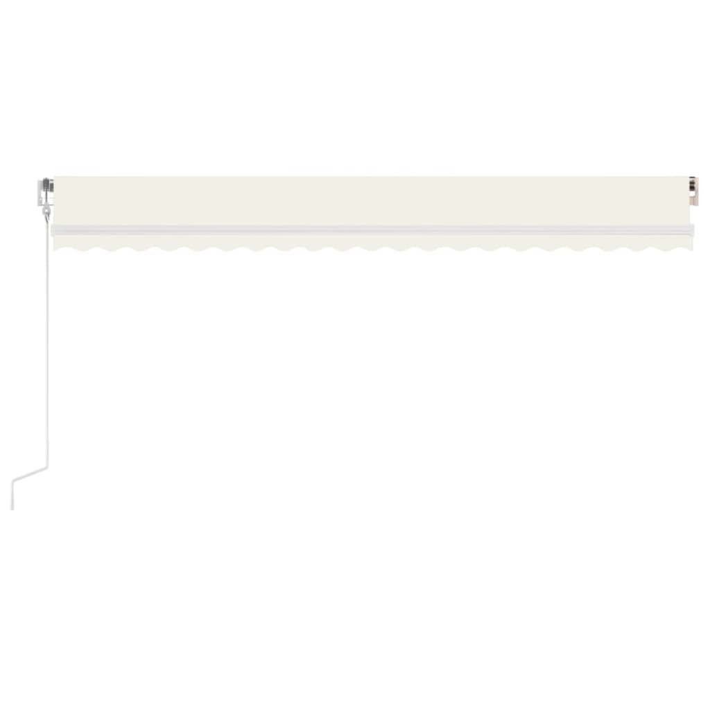 Toldo retrátil automático 500x350 cm cor creme