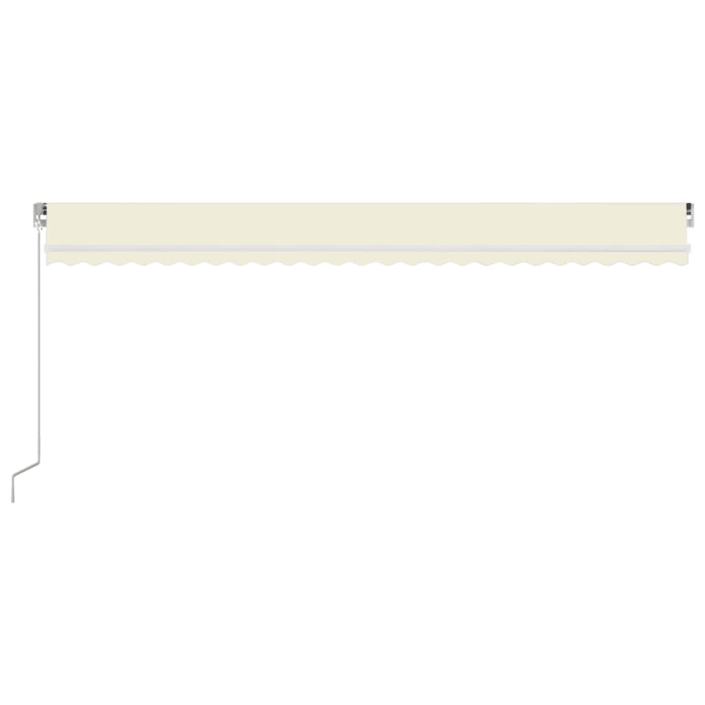 Toldo retrátil manual 600x350 cm cor creme