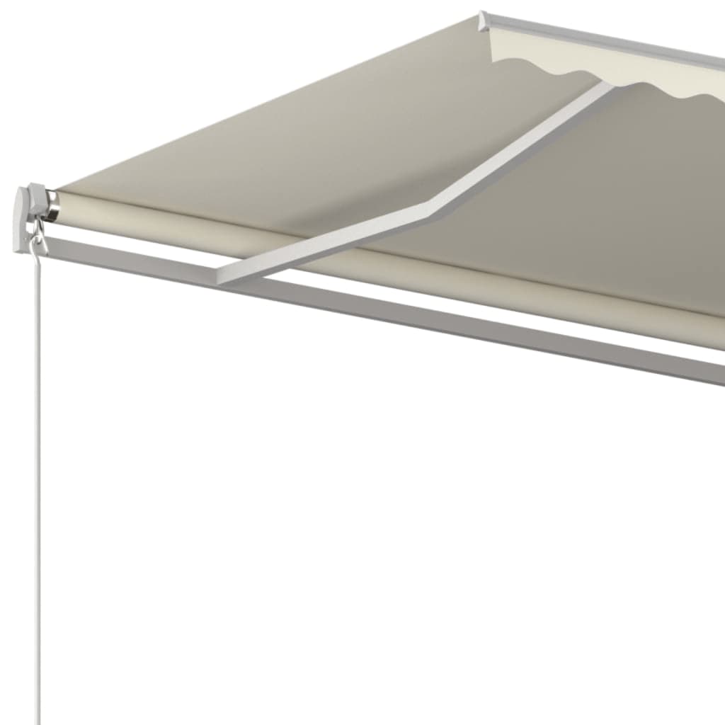 Toldo retrátil manual 600x350 cm cor creme