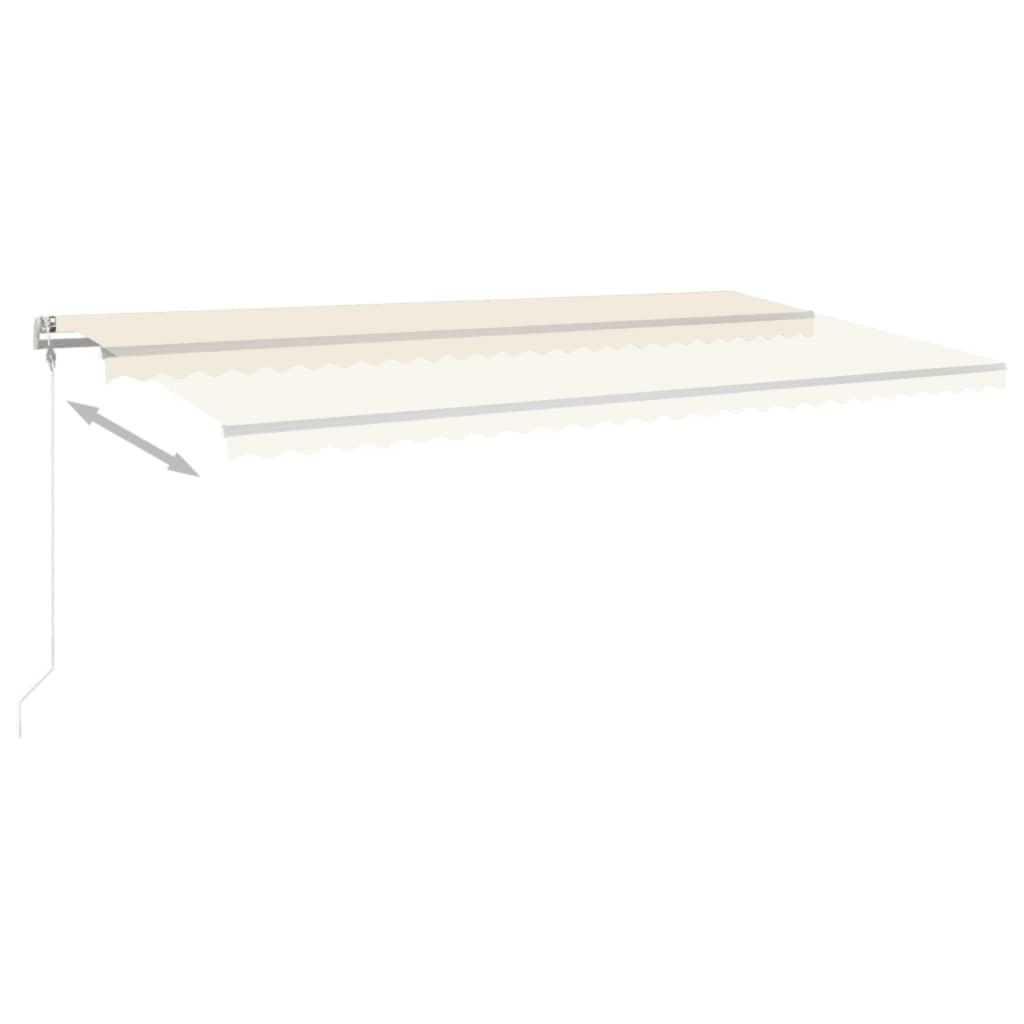 Toldo retrátil automático 600x350 cm creme