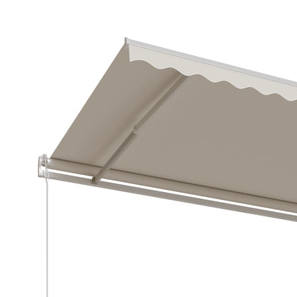 Toldo retrátil automático 600x350 cm creme