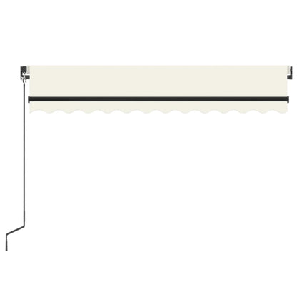 Toldo retrátil manual 350x250 cm cor creme