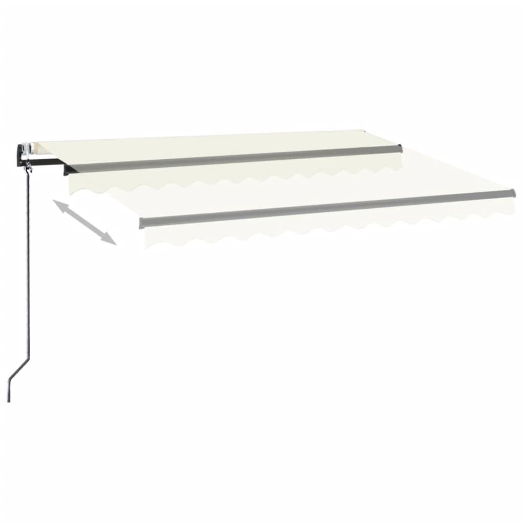 Toldo retrátil automático 350x250 cm creme