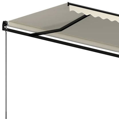 Toldo retrátil automático 350x250 cm creme