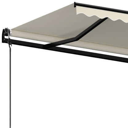 Toldo retrátil automático 450x300 cm cor creme