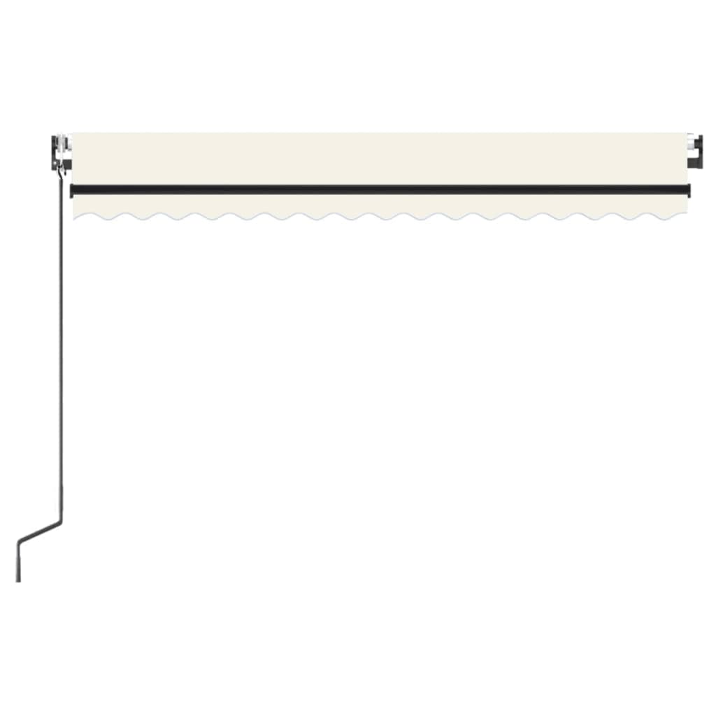 Toldo automático com LED e sensor de vento 450x300 cm creme