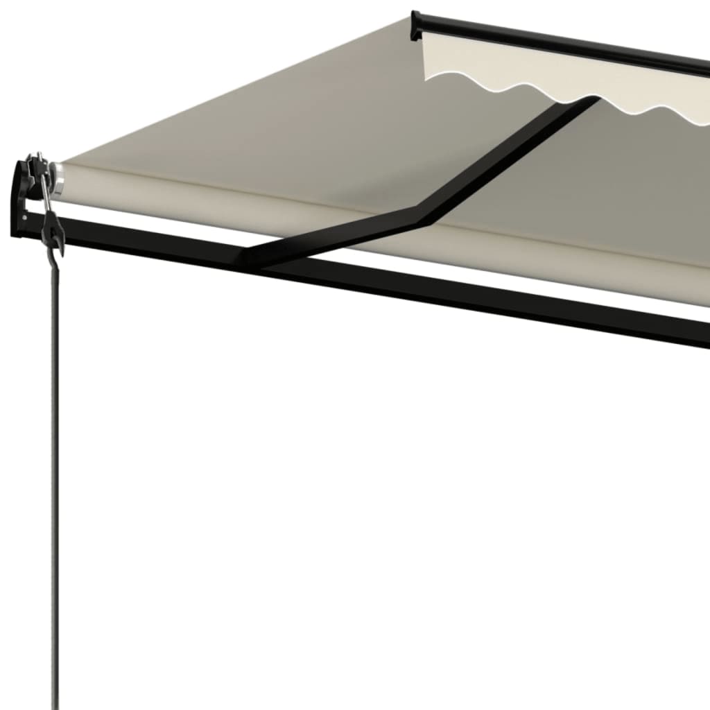 Toldo retrátil automático 500x300 cm cor creme