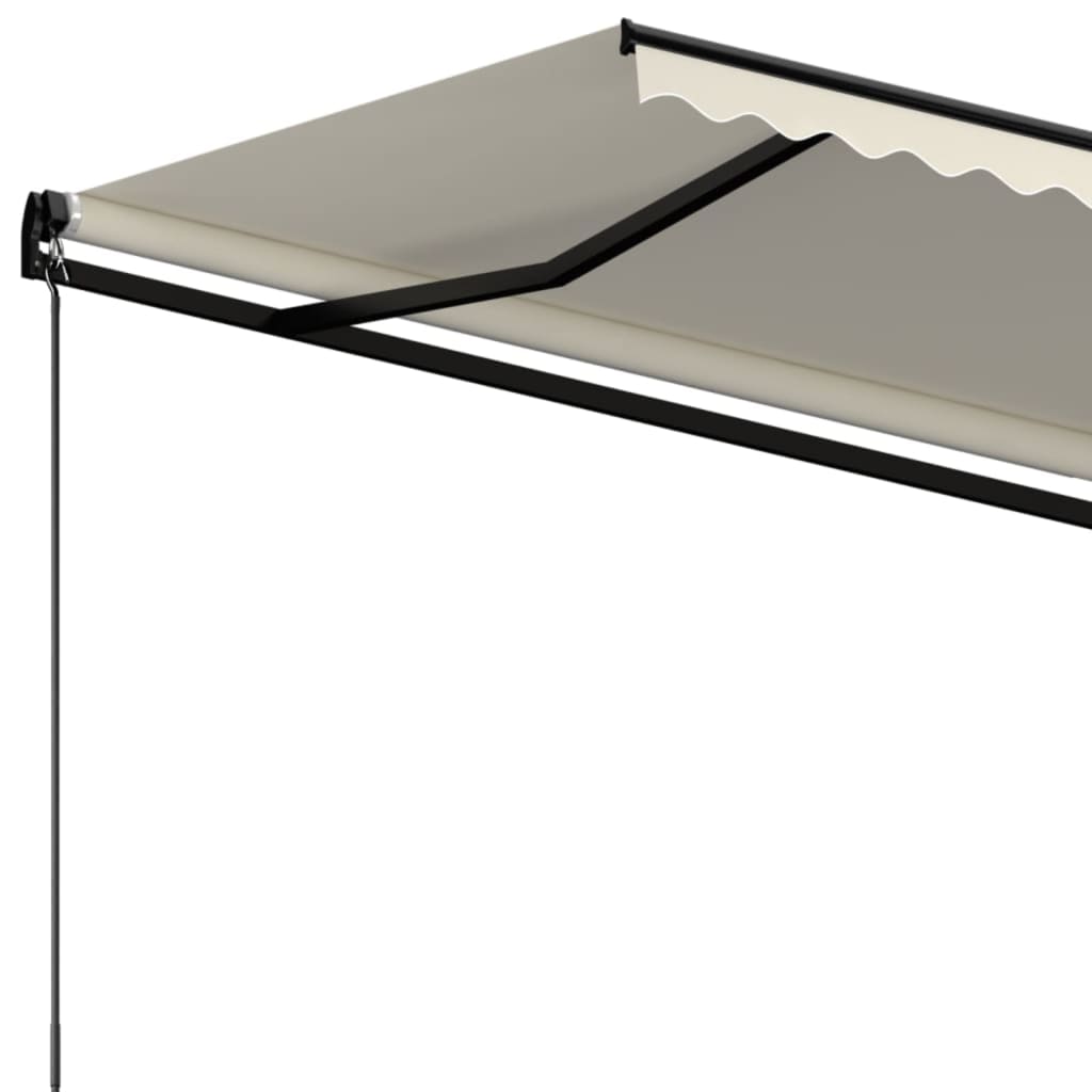 Toldo retrátil manual 400x350 cm cor creme