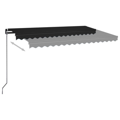 Toldo retrátil manual 400x350 cm antracite