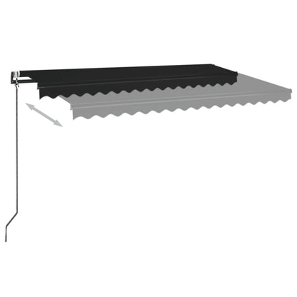 Toldo retrátil automático 450x350 cm antracite