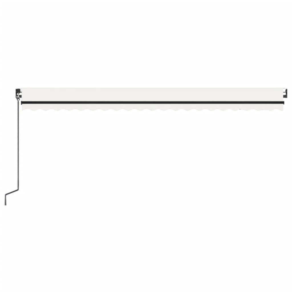 Toldo retrátil automático 500x350 cm cor creme