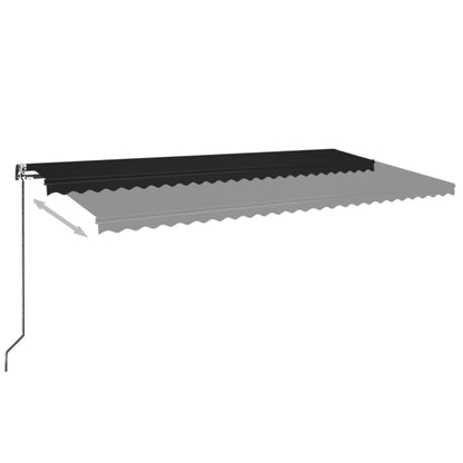 Toldo retrátil automático 600x350 cm antracite